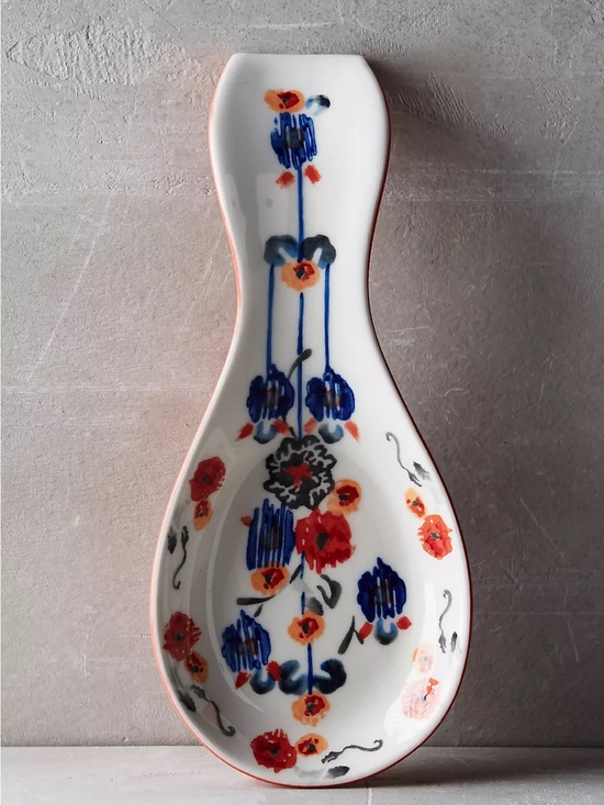 Anthropologie Other - Anthropologie Handpainted Lucerne Spoon Rest